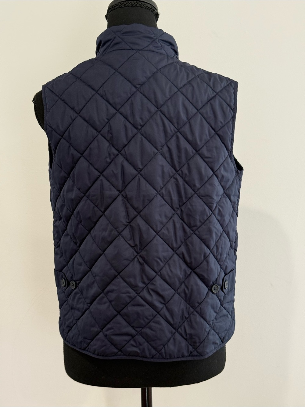 Crew cuts 10 Quilted Navy Sleeveless Vest w Pockets 706 - Picture 5 of 6